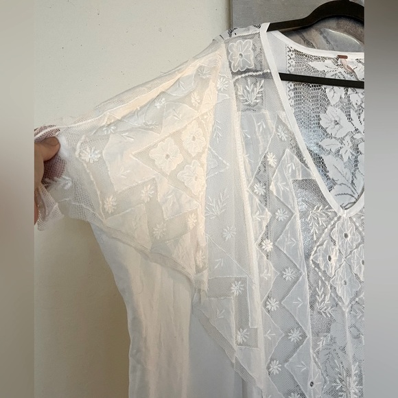 NWOT Rare Free People Set the Table Kaftee Lace Kaftan Coverup Dress - Picture 11 of 14